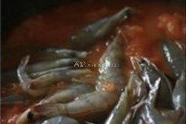 茄汁开胃虾的做法图解4
