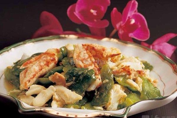 蟹肉炒苦瓜
