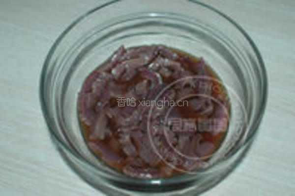 荷兰豆爆腰条的做法图解3