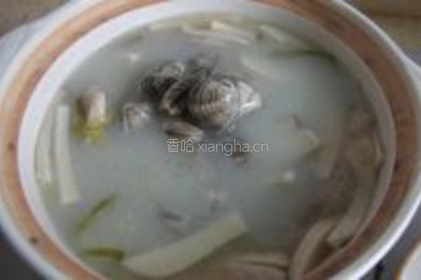 鸭掌杏鲍菇蛤蜊汤的做法图解8