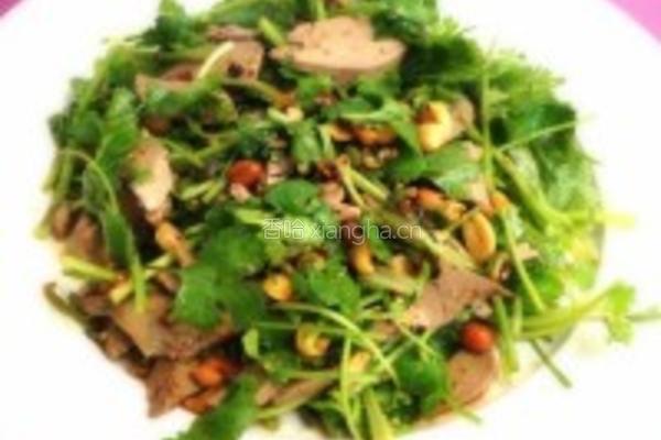 麻辣香菜拌鸭肝的做法图解4