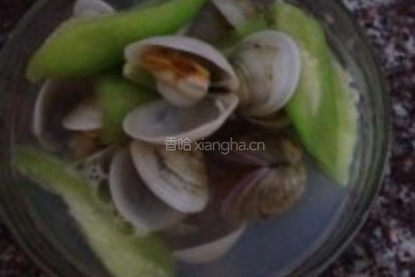 文蛤丝瓜汤的做法图解4