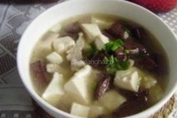 肉丝豆腐猪血汤的做法图解12