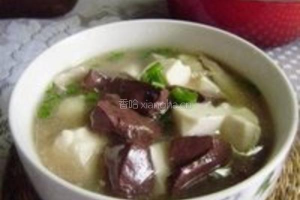 肉丝豆腐猪血汤的做法图解13