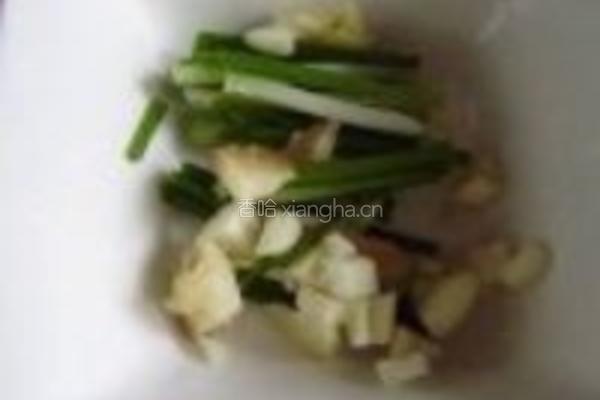 肉丝豆腐猪血汤的做法图解3