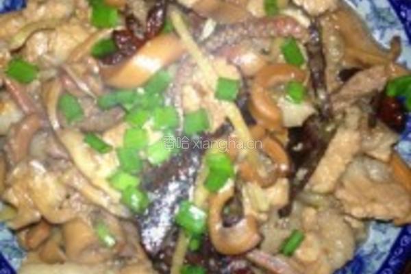 肉烧鱿鱼干的做法图解5