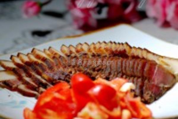 鲜蚕豆炒腊肉的做法图解3
