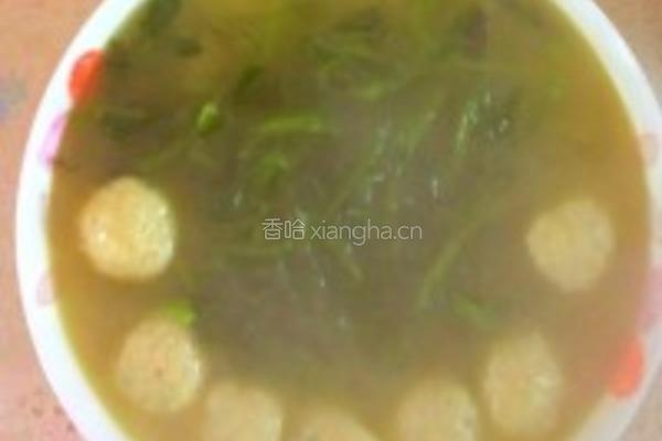 草头鱼丸汤的做法图解4