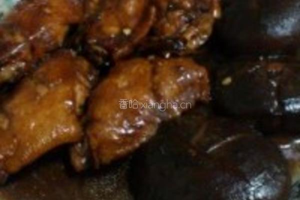 烧烤汁鸡翅焖冬菇的做法图解2