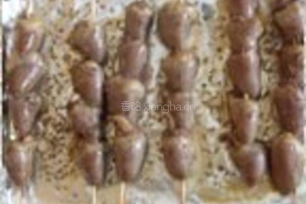 孜然烤鸡心的做法图解6