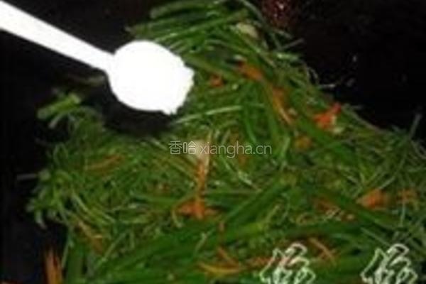蒜头炒瓜远的做法图解9