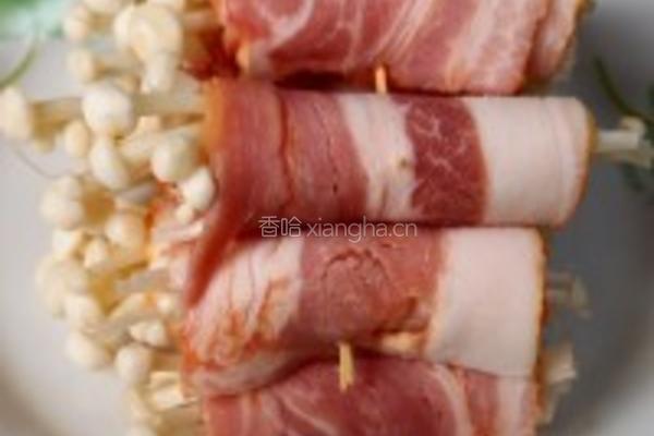 牛肝菌风味培根卷的做法图解3