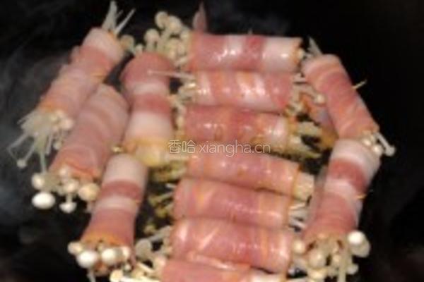 牛肝菌风味培根卷的做法图解5