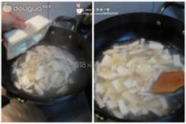 茼蒿豆腐汤的做法图解4