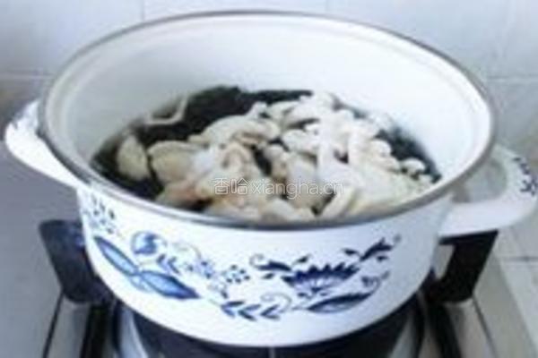 紫菜鲜菇汤的做法图解4