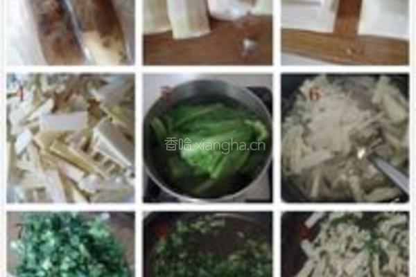 油麦菜春笋的做法图解1