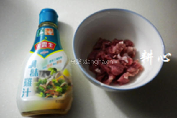 冬菜丝瓜炒肉丝的做法图解2