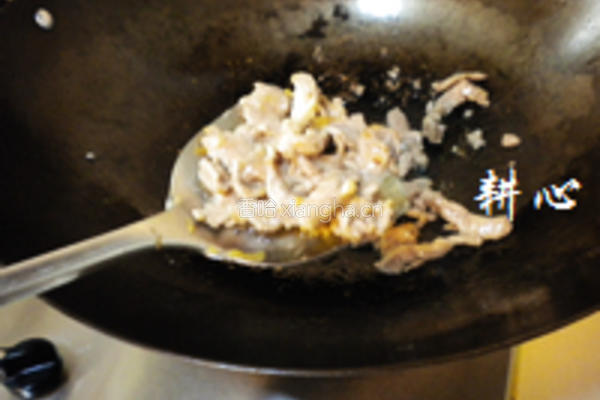 冬菜丝瓜炒肉丝的做法图解7