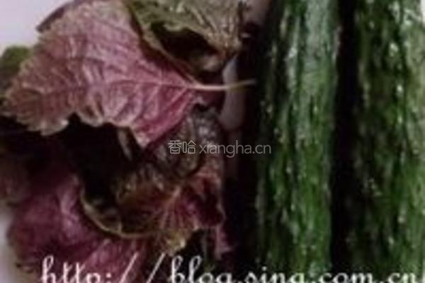 紫苏拌黄瓜的做法图解1