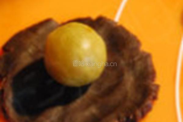 日式桃山黄金皮/紫米皮月饼的做法图解10