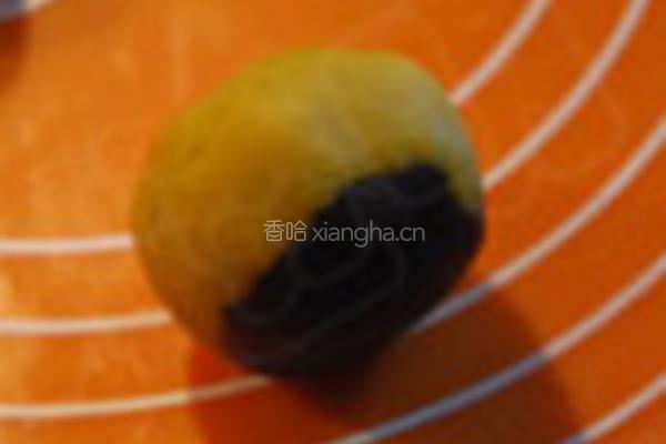 日式桃山黄金皮/紫米皮月饼的做法图解5