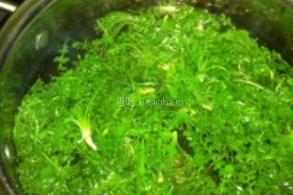 荠菜鸡蛋饼的做法图解2