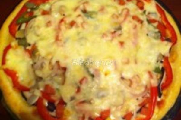 鲜虾鱿鱼披萨的做法图解19