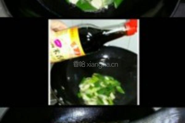 家常烧鲈鱼豆腐干的做法图解4