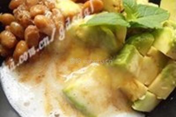 牛油果山药泥纳豆的做法图解4