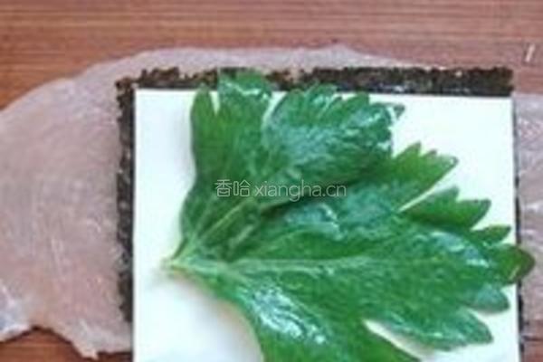 海苔鸡胸芝士的做法图解2