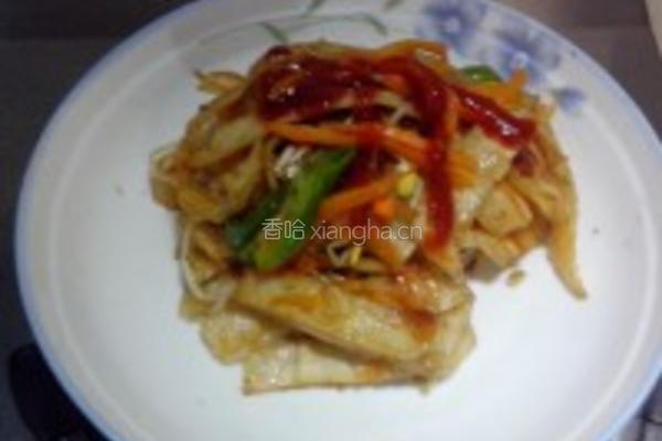 风味炒饼的做法图解4