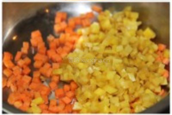 虫草花扒牛肝菌豆腐箱的做法图解2