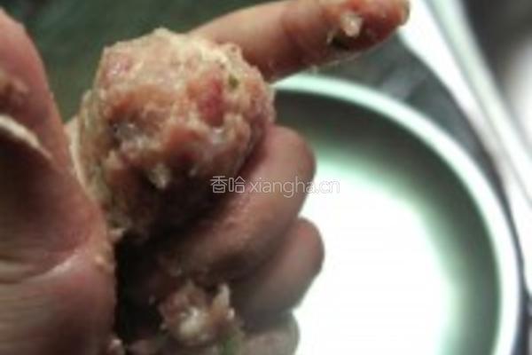 广式陈皮肉丸的做法图解3