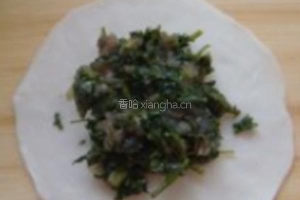 荠菜盒子的做法图解2