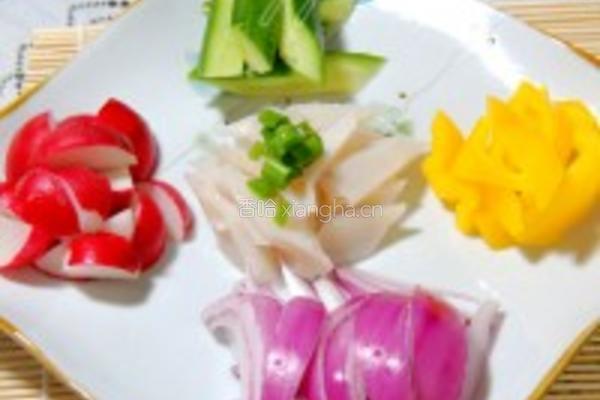 五彩减肥美食的做法图解2