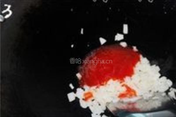 彩椒午餐肉披萨的做法图解3