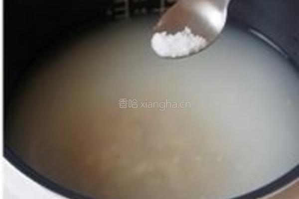 枸杞鸡胗双麦粥的做法图解6