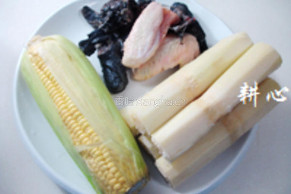甘蔗粟米煲鸡汤的做法图解1