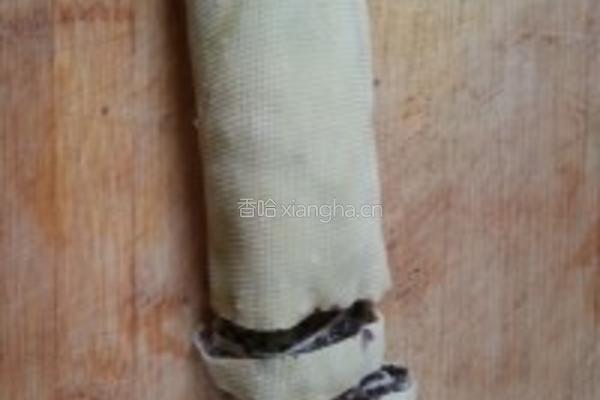 豆皮紫菜卷的做法图解10