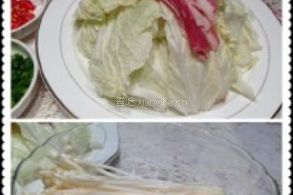 豉油肥牛金针白菜的做法图解4