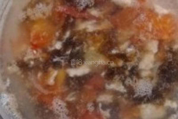 西红柿紫菜蛋花汤的做法图解1