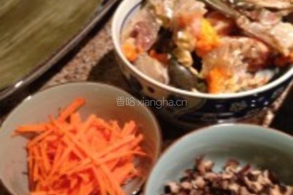 螃蟹蒸饭的做法图解3