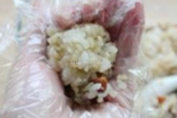 糙米甜饭团的做法图解4