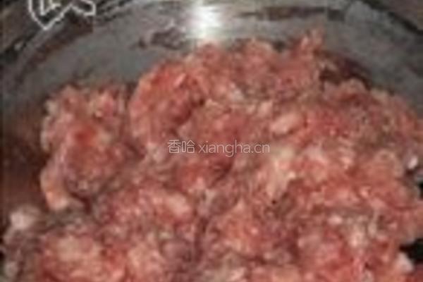 西洋菜猪肉馅饺子的做法图解1