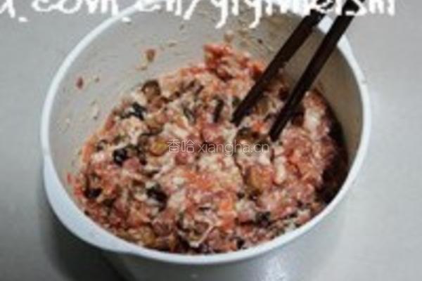 冬菇胡萝卜肉馅包子的做法图解4
