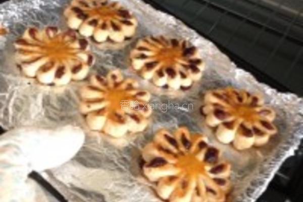 菊花豆沙酥的做法图解9