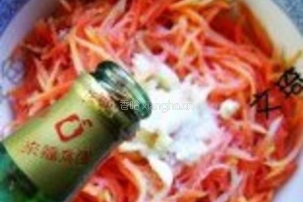 椒油炝拌小人参的做法图解5