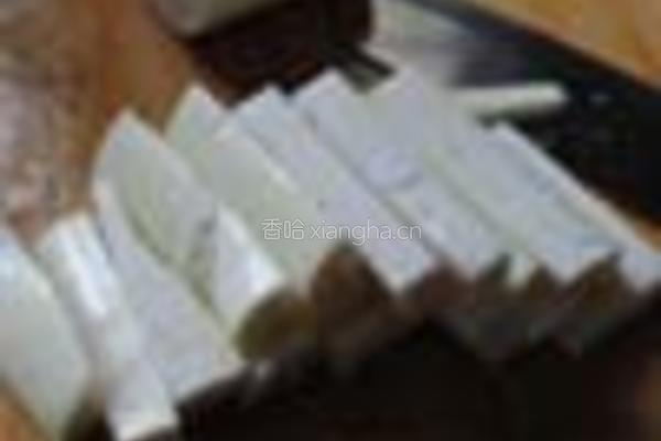 茭白油条炒的做法图解3