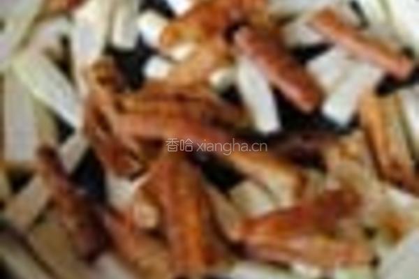 茭白油条炒的做法图解9