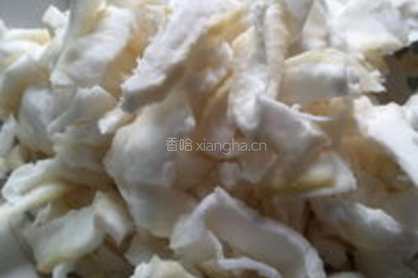 清炒柚子皮的做法图解3